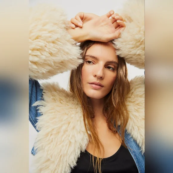 New BlankNYC  course denim jacket coat in blue - Picture 9 of 14